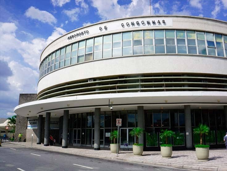 Aeroporto de Congonhas no coração da cidade de São Paulo